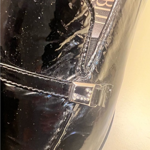 LORIBLU MADE IN ITALY LEATHER  Black Loafers Sleek Slip-Ons - Picture 12 of 15